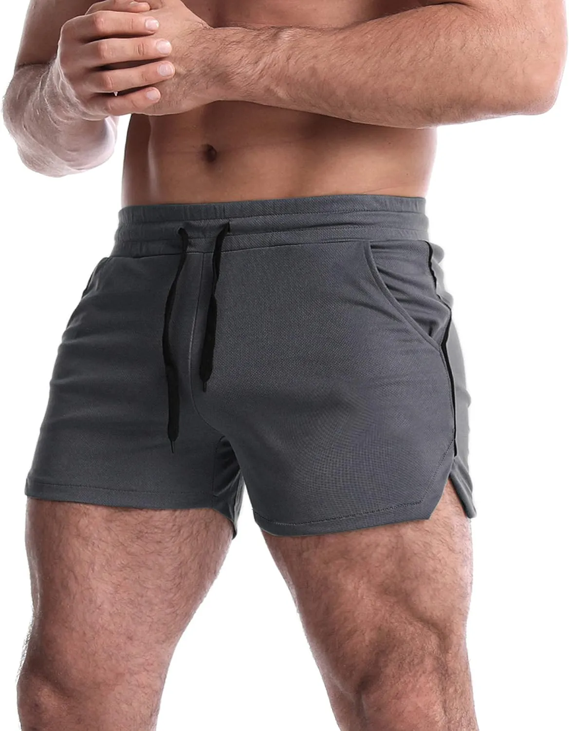 EVERWORTH Men's 5 Inch Inseam Workout Shorts Athletic Gym Shorts Bodybuilding Short Shorts Casual Running Shorts