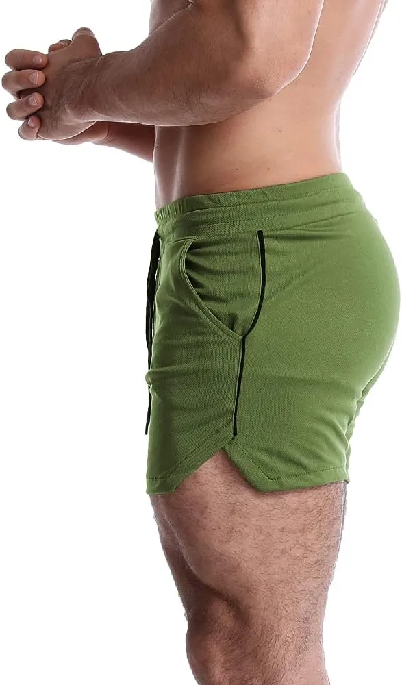 EVERWORTH Men's 5 Inch Inseam Workout Shorts Athletic Gym Shorts Bodybuilding Short Shorts Casual Running Shorts