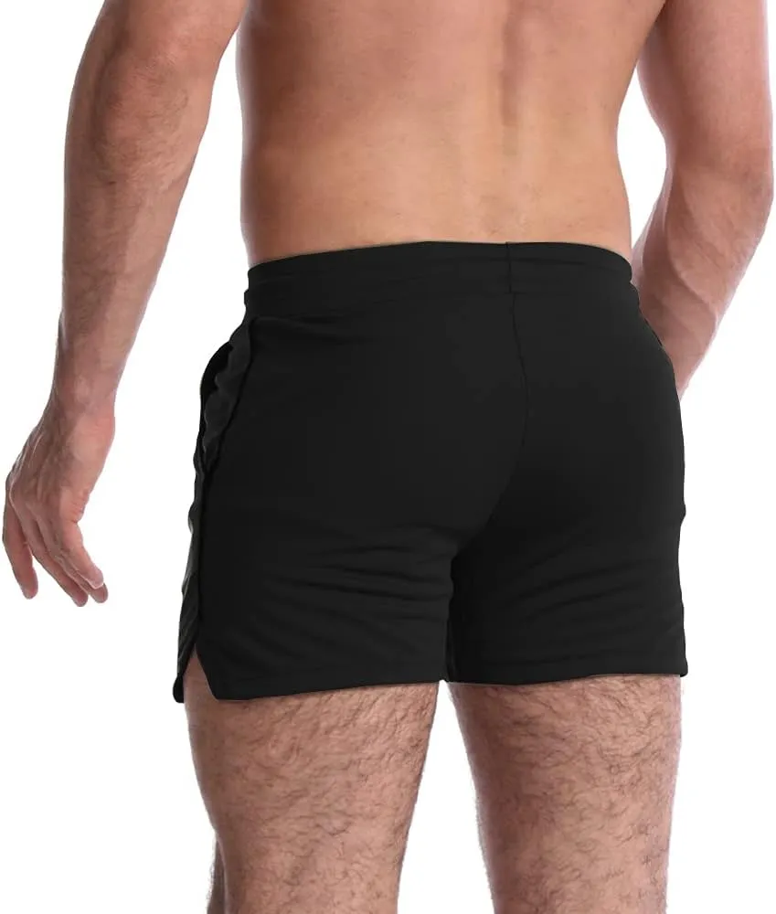EVERWORTH Men's 5 Inch Inseam Workout Shorts Athletic Gym Shorts Bodybuilding Short Shorts Casual Running Shorts