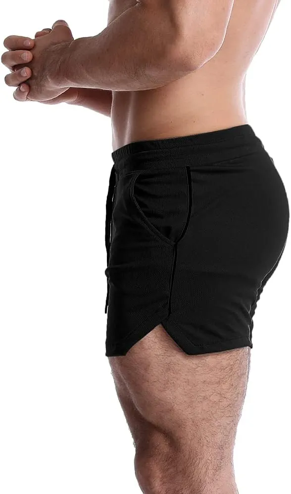 EVERWORTH Men's 5 Inch Inseam Workout Shorts Athletic Gym Shorts Bodybuilding Short Shorts Casual Running Shorts