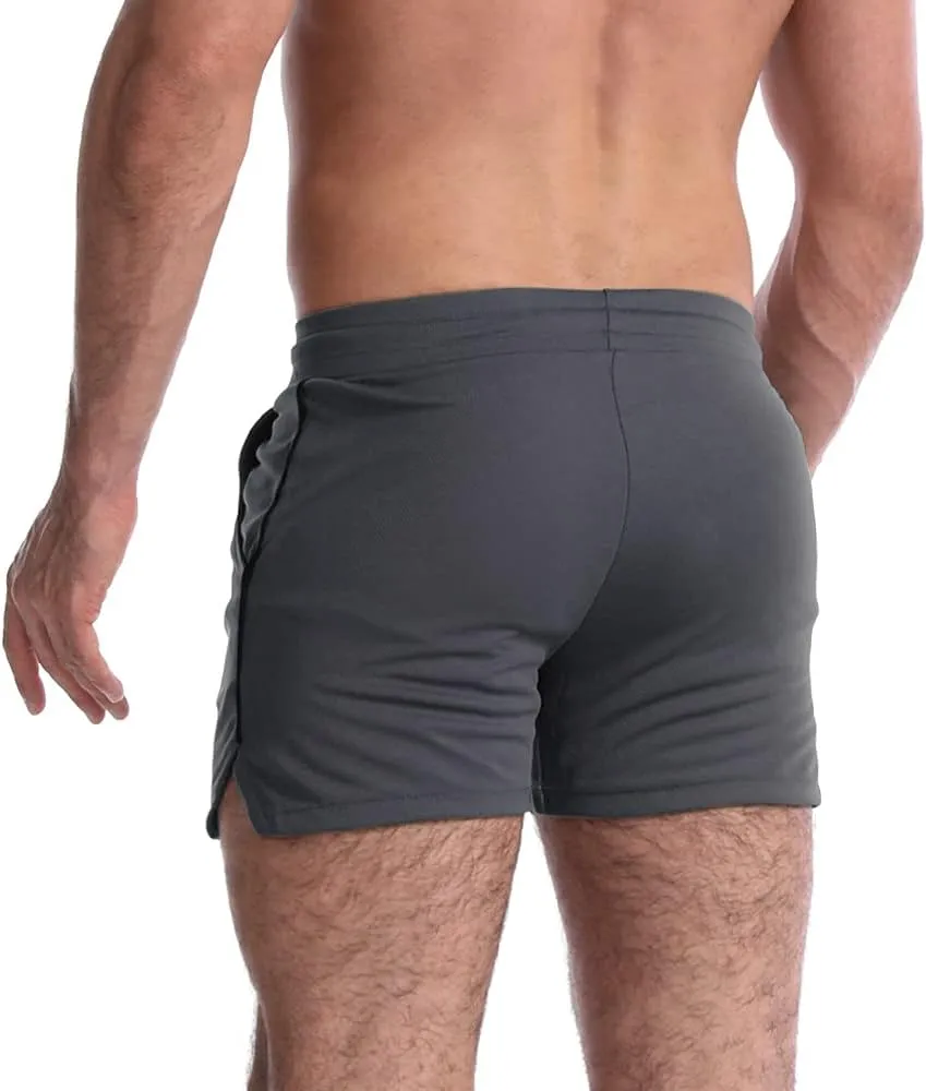EVERWORTH Men's 5 Inch Inseam Workout Shorts Athletic Gym Shorts Bodybuilding Short Shorts Casual Running Shorts