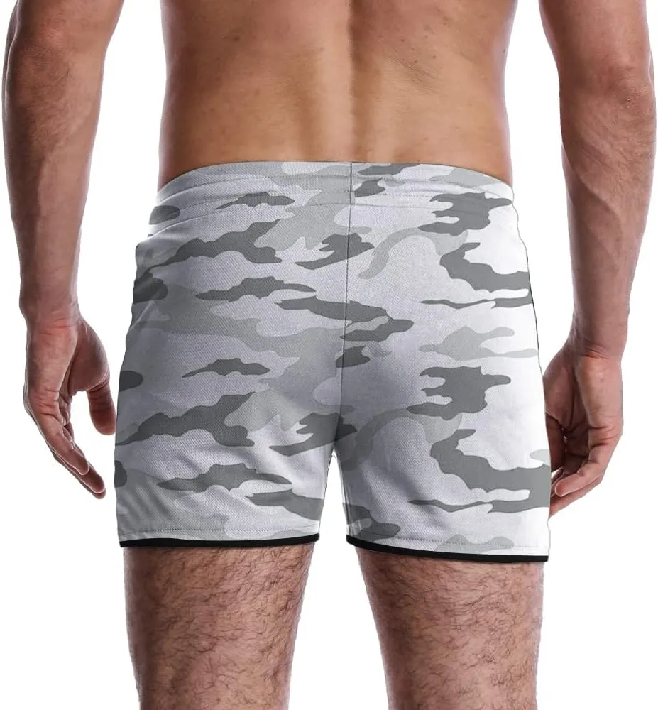 EVERWORTH Men's Workout Shorts Quick Dry Gym Shorts Bodybuilding Short Shorts, 4" Inseam Lightweight Mesh Yoga Running Shorts