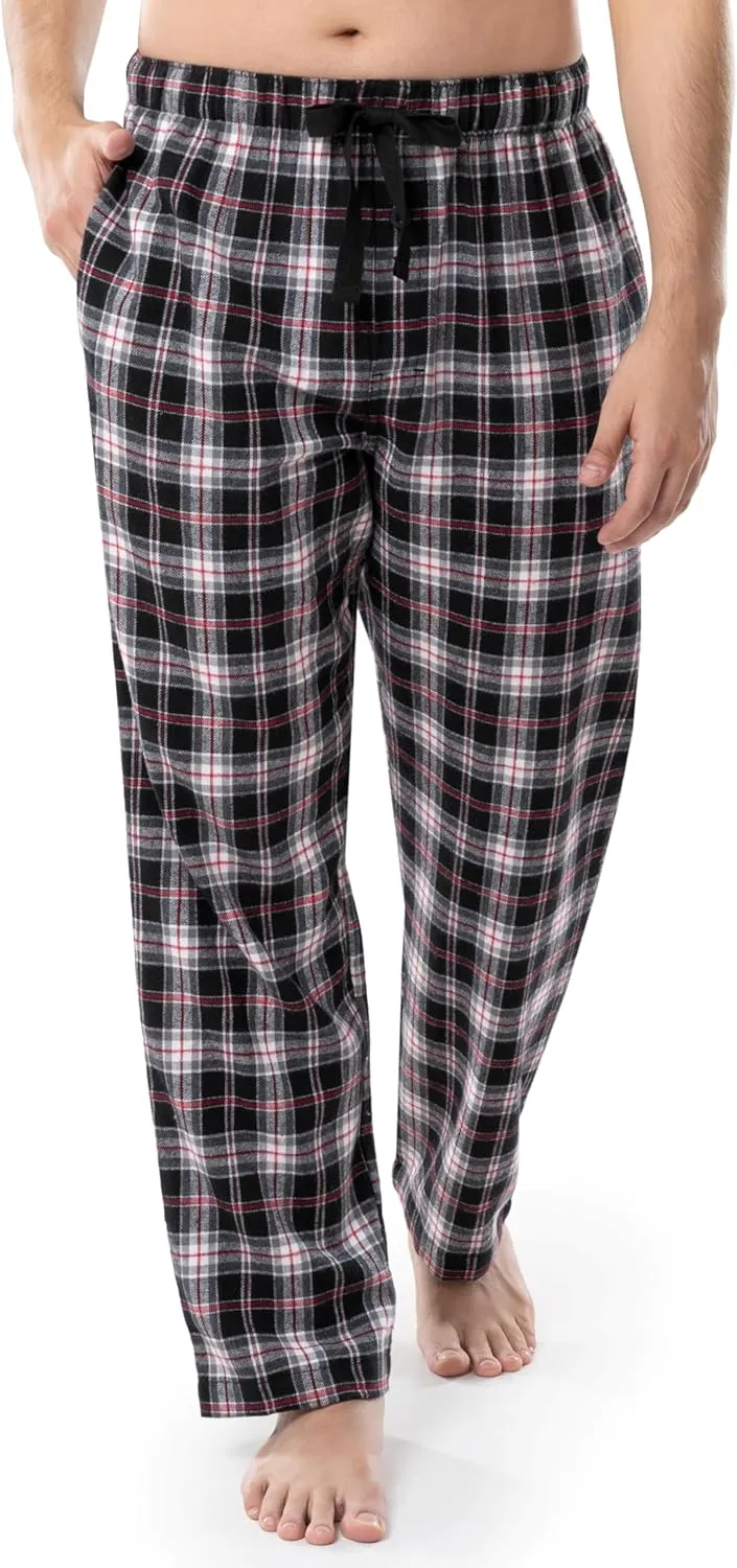 Fruit of the Loom Men's Soft Flannel Pajama Lounge Sleep Pant