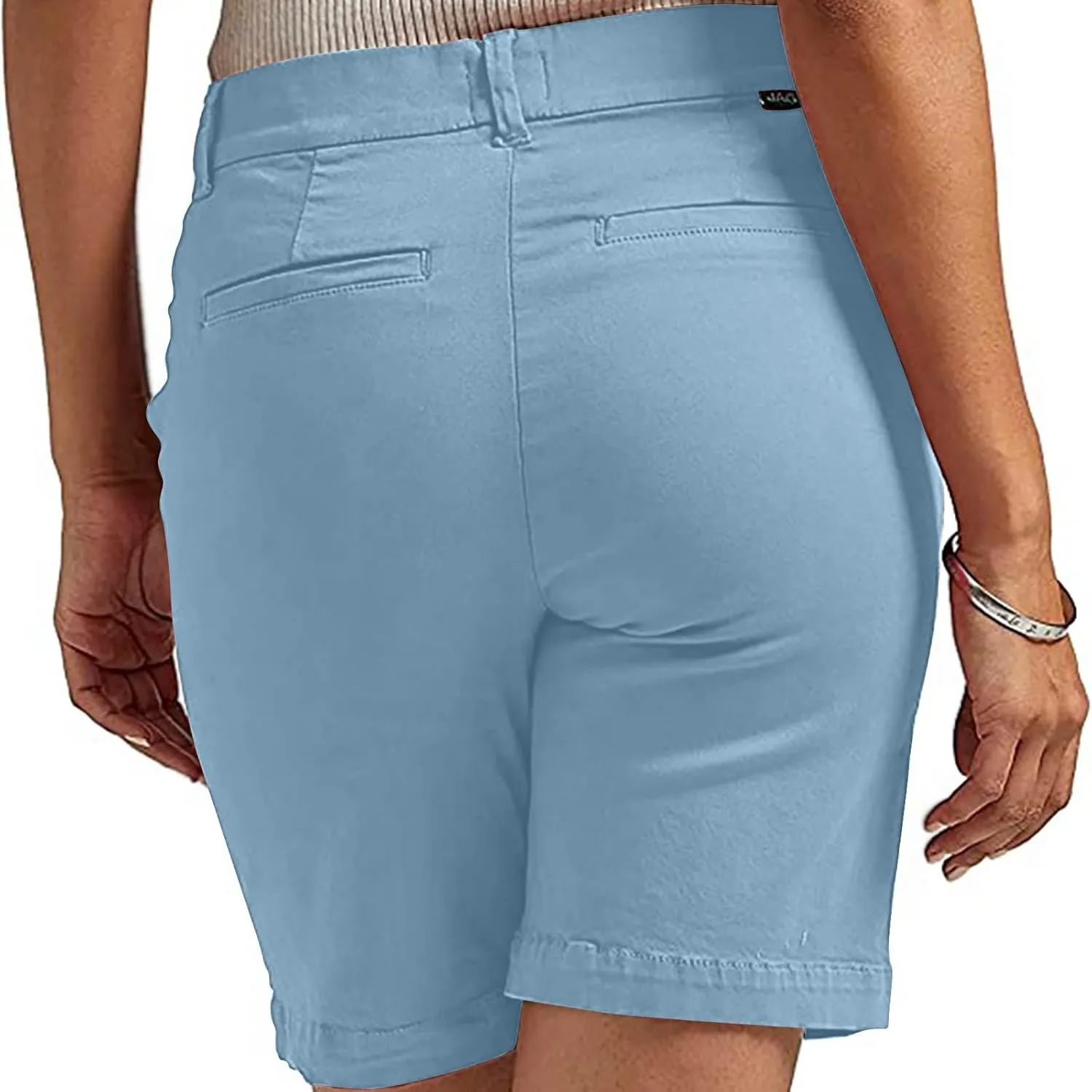 Generic Denim Shorts Women High Waisted Twill Stretch Jean Shorts Casual Summer Trendy Pull On Chinos Petite Lounge Shorts