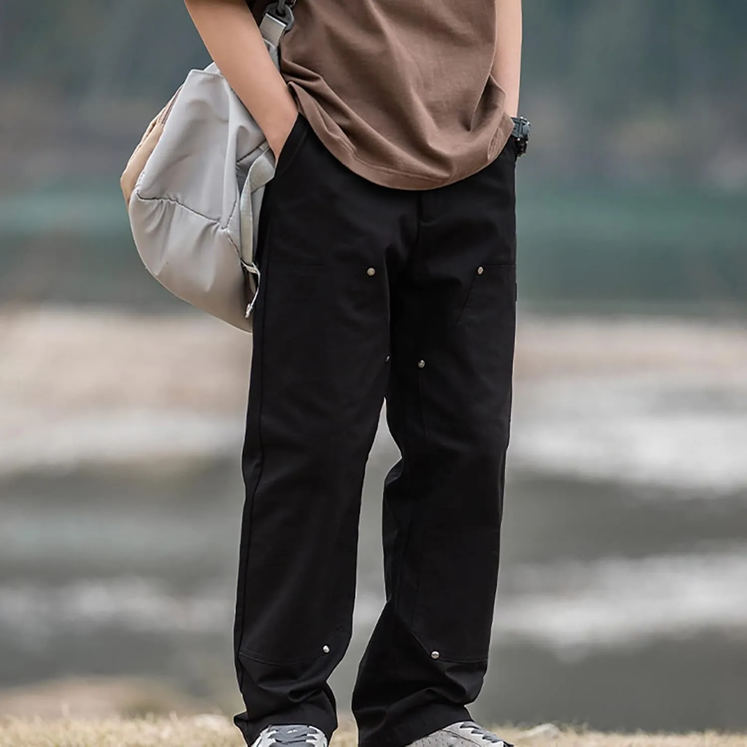 GIERIDUC Men's Jogger Sweatpants Lightweight Mens Dress Pants Big and Tall Tactical Equipment for Men Straight Trousers Pant