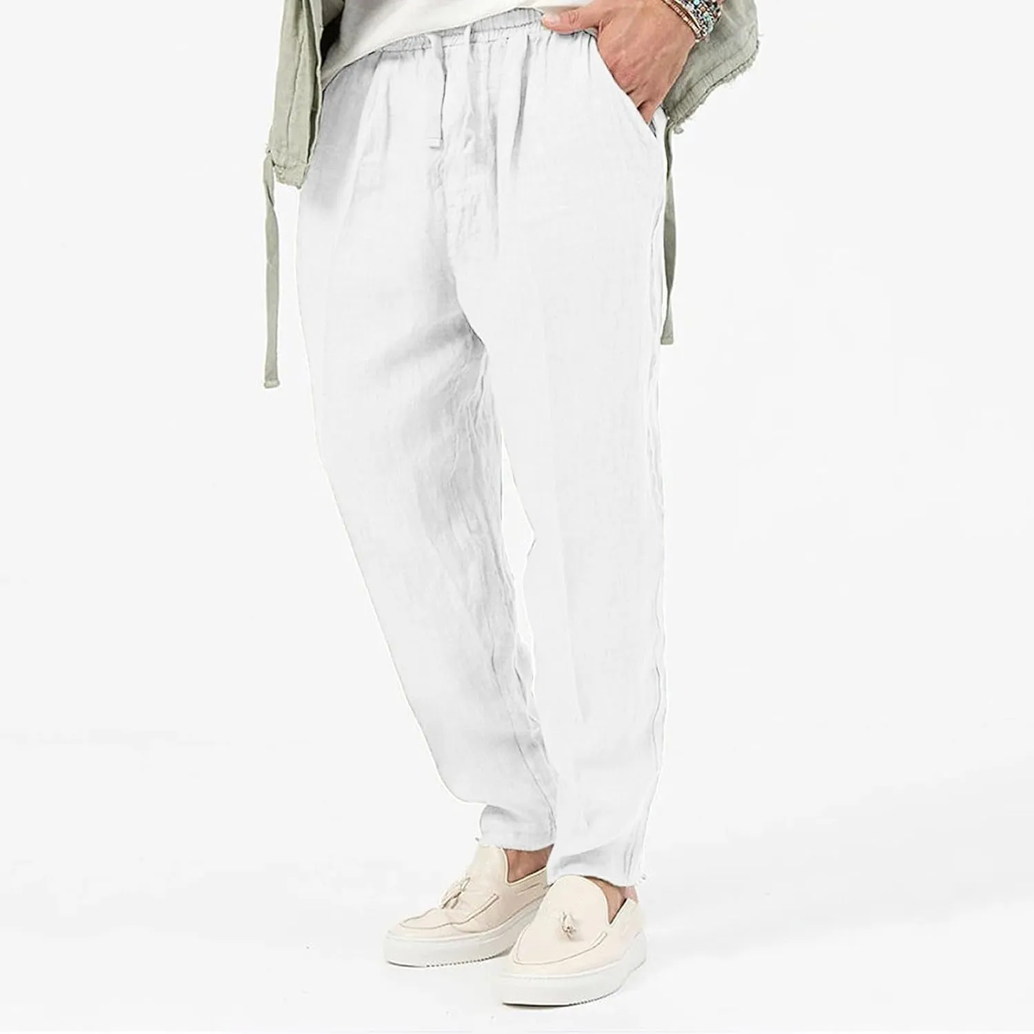 GIERIDUC Men's Zipper Fly Flare Leg Pants Big and Tall Sweat Pants for Men Striped Dress Pants Men's Men's Pants Long Length