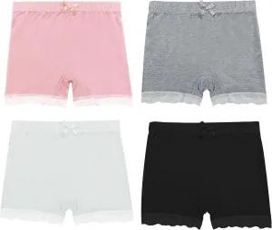 Girls Lace Shorts Under Dress Dance Bike Shorts for Playground Gym Sports
