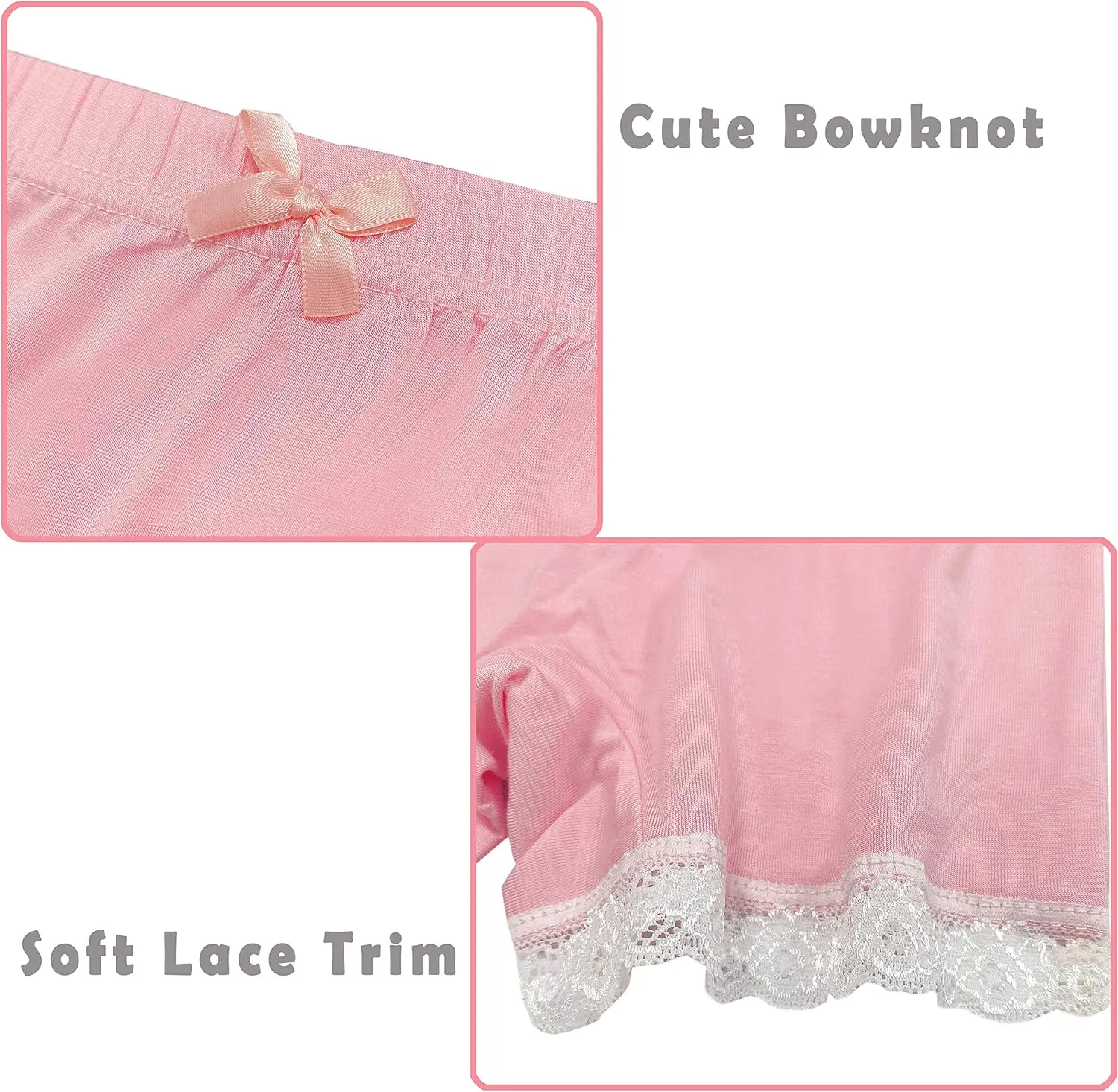 Girls Lace Shorts Under Dress Dance Bike Shorts for Playground Gym Sports