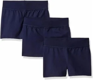 Hanes Girls’ Jersey Shorts, Cotton Shorts, Comfortable Everyday Shorts, 3-Pack