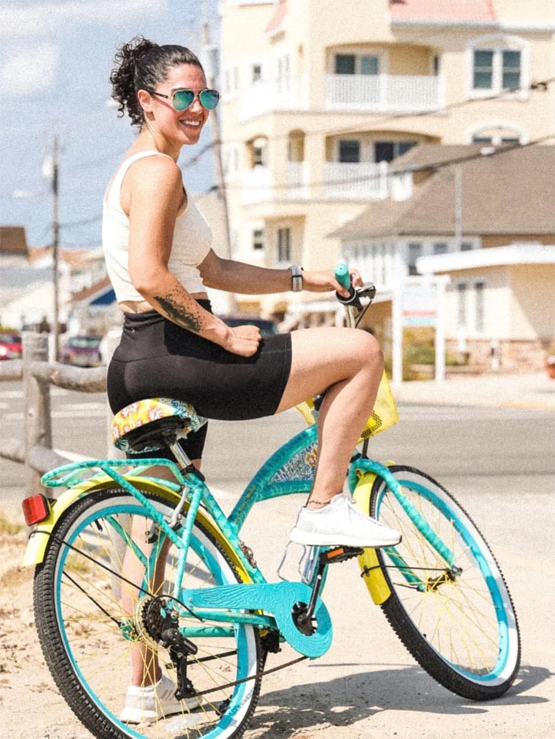 HeyNuts Essential/Workout Pro Biker Shorts for Women, High Waisted Workout Compression Yoga Shorts 4''/ 6''/ 8''