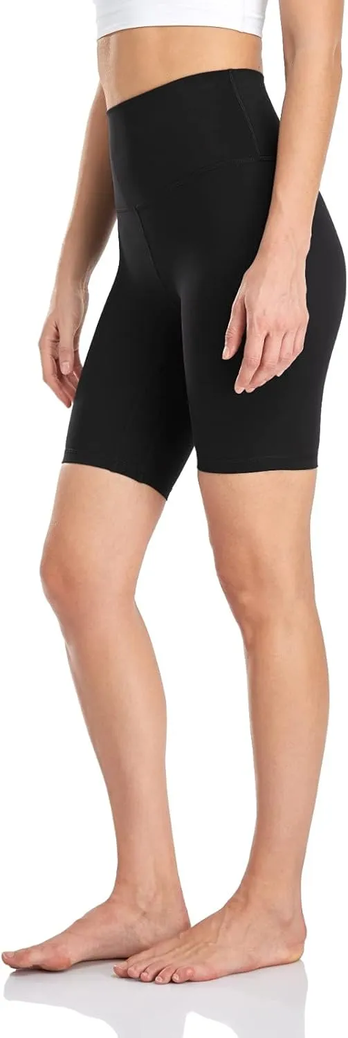 HeyNuts Essential/Workout Pro Biker Shorts for Women, High Waisted Workout Compression Yoga Shorts 4''/ 6''/ 8''