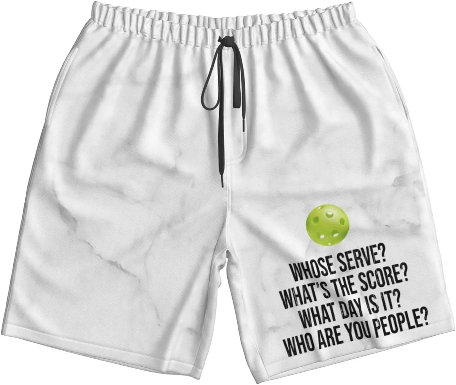 HILLBACK Funny Pickleball Gifts Men's Mesh Basketball Shorts Hiking Shorts Summer Shorts Athletic Gym Workout Shorts -