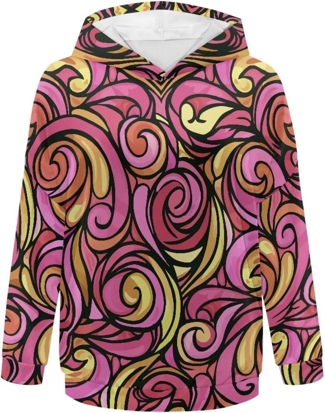 Horeset Women Hoodies Plus Size Long Sleeve Hooded Sweatshirt Trendy Sportswear for Vacation Exercise Wear
