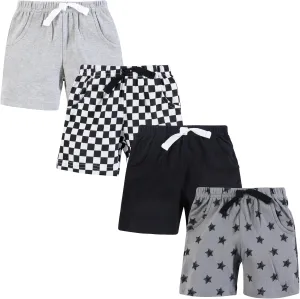 Hudson Baby Unisex Baby Shorts Bottoms 4-Pack
