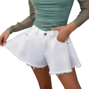 Jean Shorts Womens Women's High Waisted Stretchy Denim Shorts Summer Jeans Shorts