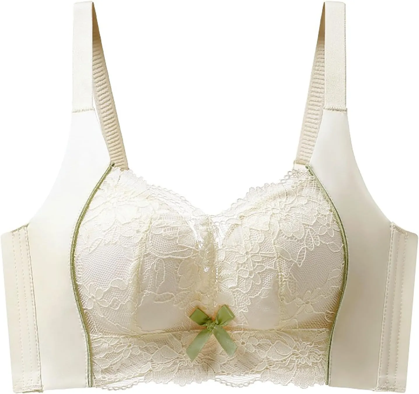 Lace Bralettes for Women Push Up Lace Bras No Underwire Supportive Padded Bras Wireless Everyday Bras Daily Wear