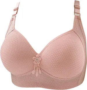 Lifting Bras for Sagging Breasts Full Coverage Wireless Soft Comfortable Padded Bra Adjustable Straps Daily Wear Bra