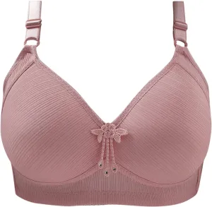 Lifting Bras for Sagging Breasts Full Coverage Wireless Soft Comfortable Padded Bra Adjustable Straps Daily Wear Bra