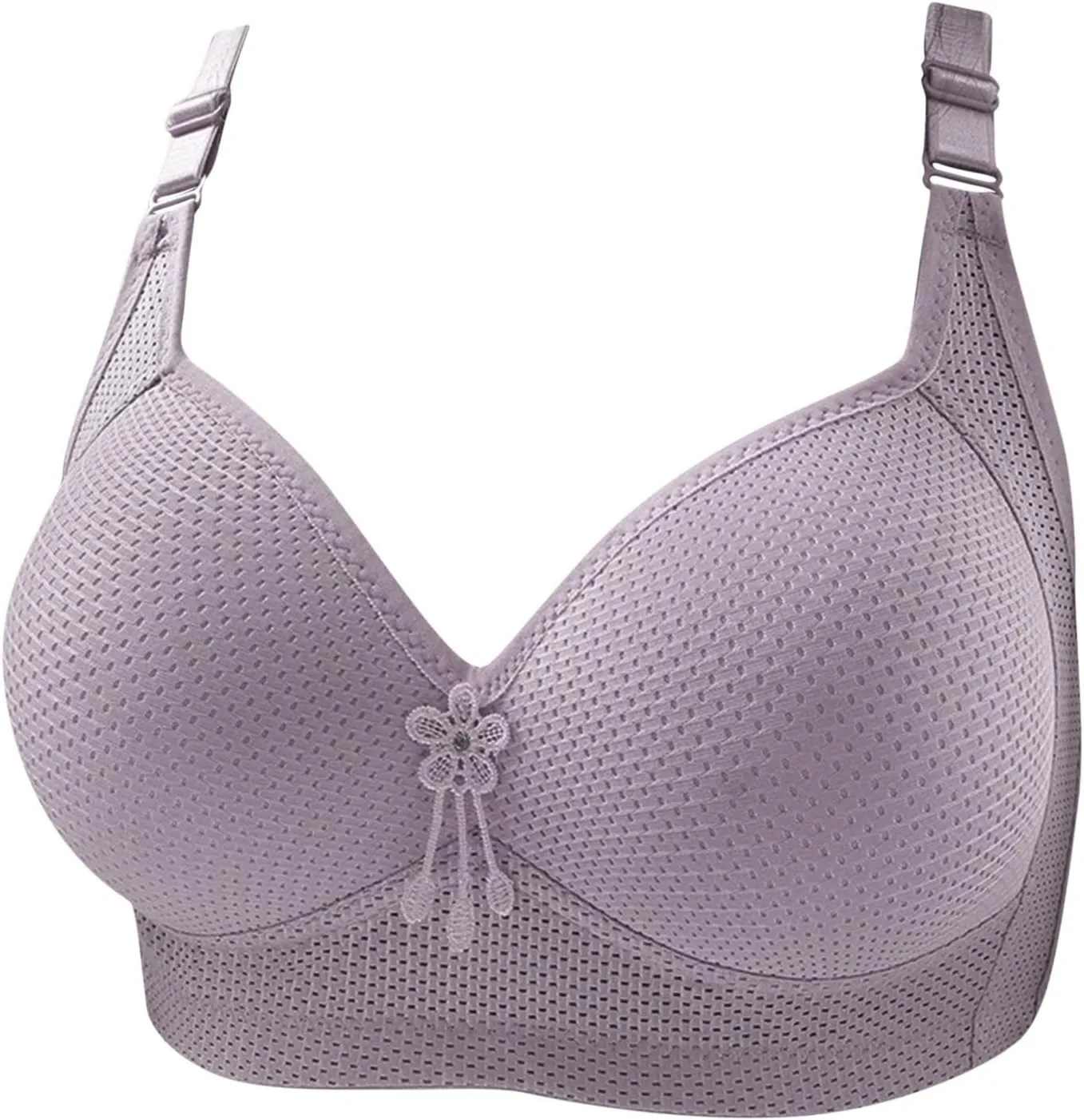 Lifting Bras for Sagging Breasts Full Coverage Wireless Soft Comfortable Padded Bra Adjustable Straps Daily Wear Bra