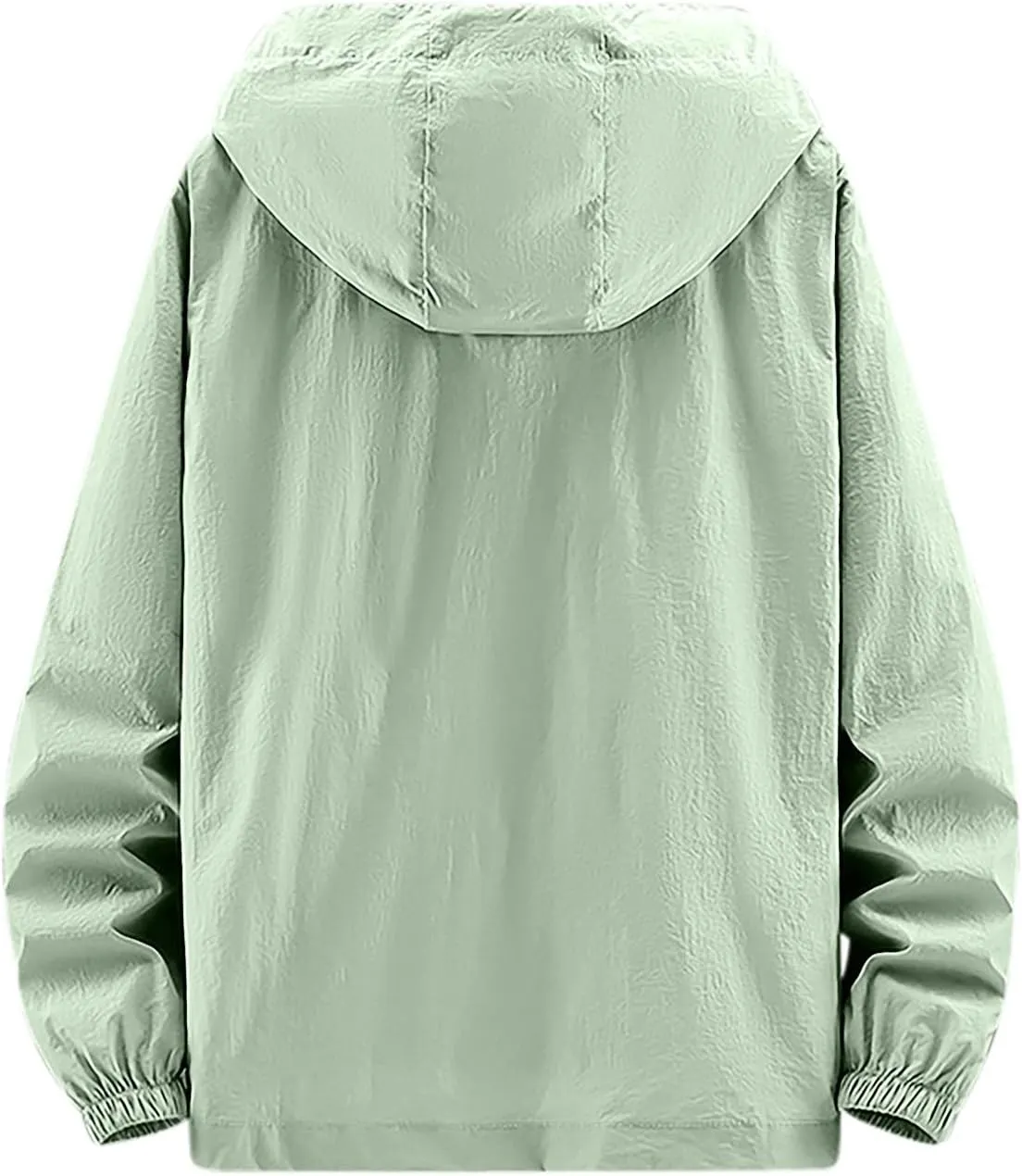 Lightweight Jackets for Men Sun Protection UPF 50  Shirts Solid Color Full Zipper Comfort Rash Guard Cooling Hoodies