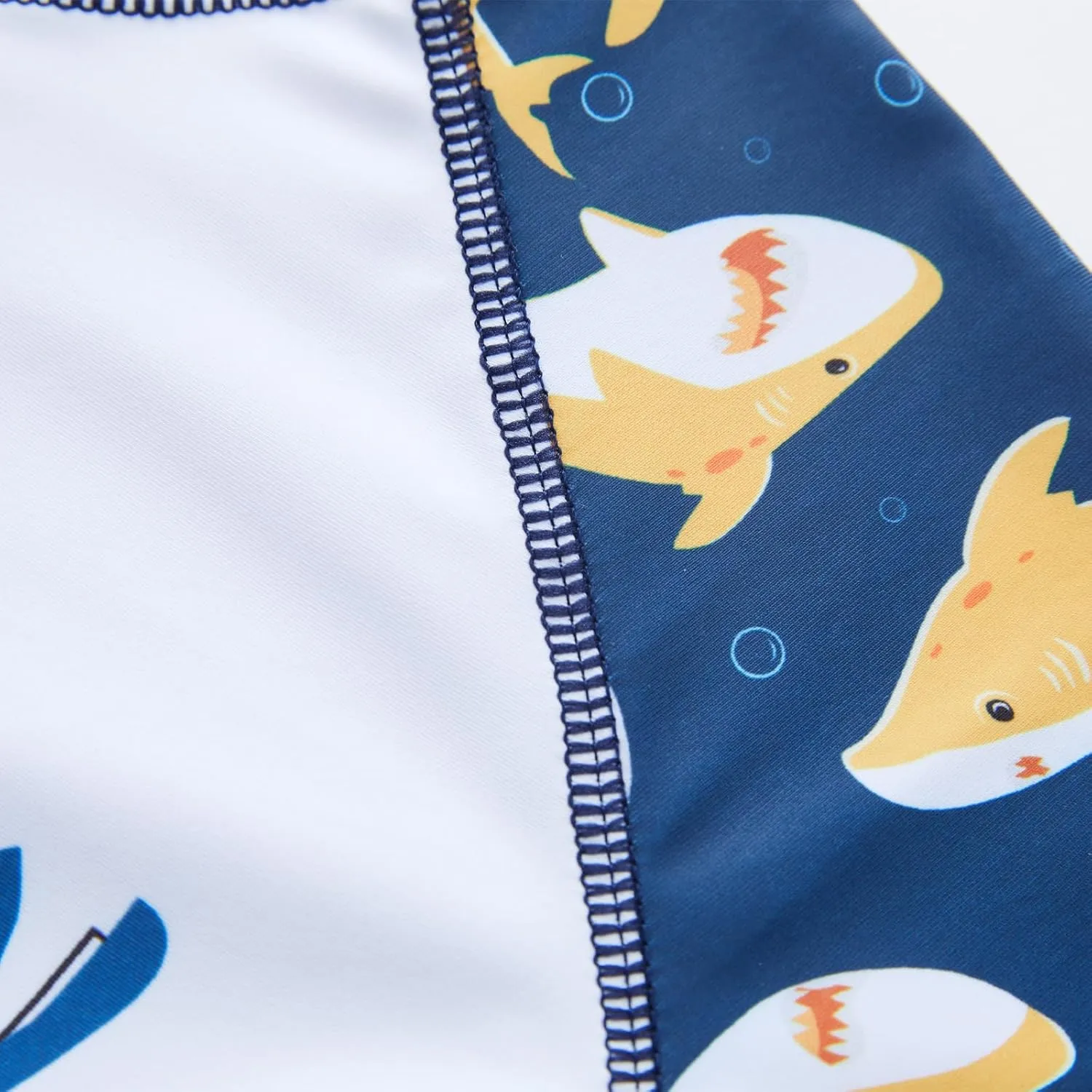 Little Boys' Rash Guard Sets Short Sleeve Shirts Swim Trunks Swimsuit Bathing Set 2pc 4-12Years