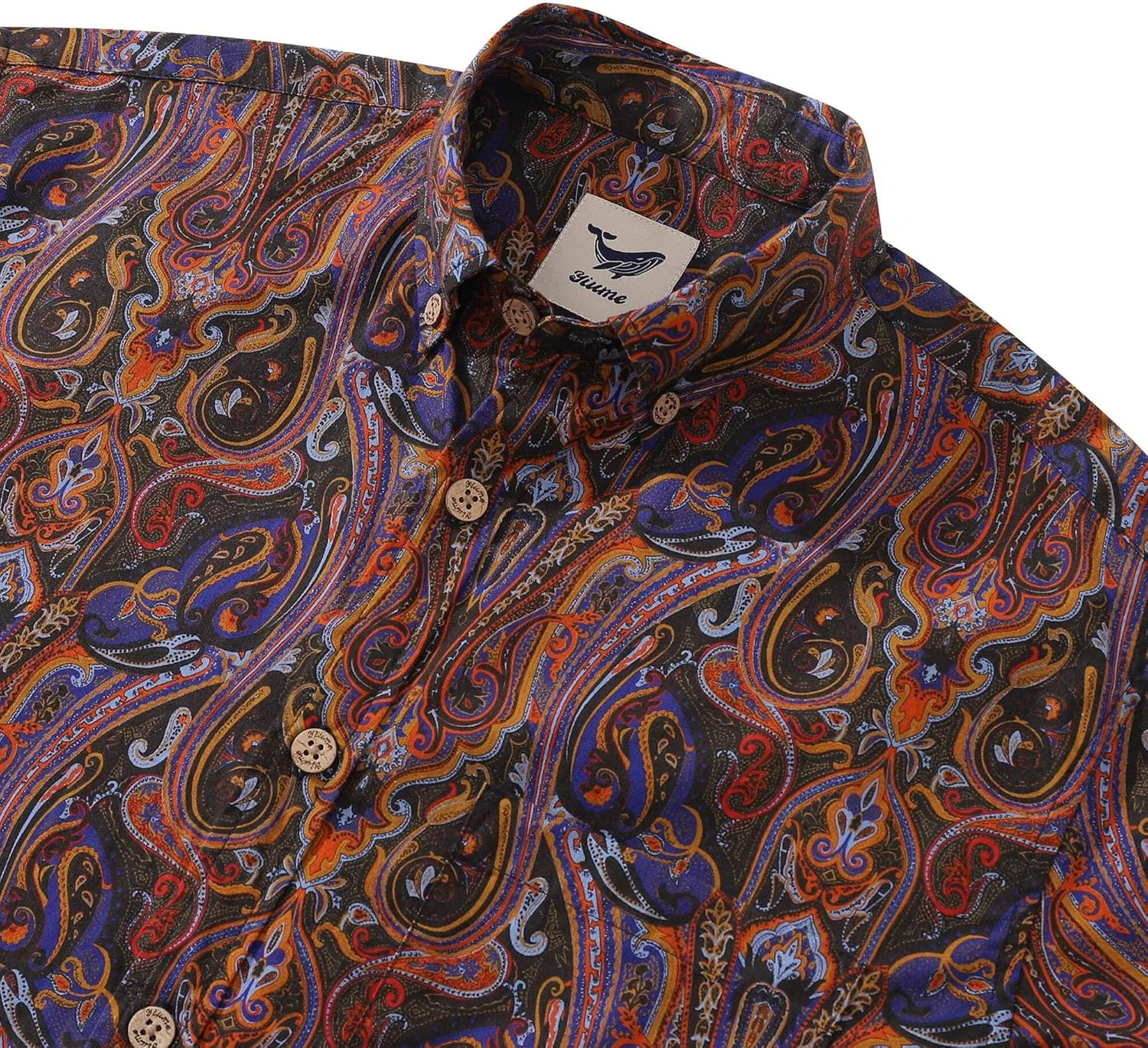 Long Sleeve Hawaiian Shirt for Men Casual Floral Button Down Aloha Shirts Tropical Beach Shirt