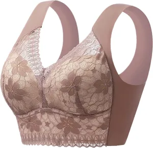 Lysine Charm Bras, Womens Daily Bra - Seamless Sexy Push up Wireless Bra Comfort Full Coverage Bra Everyday Bra