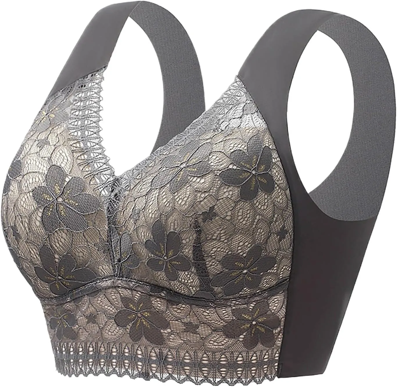 Lysine Charm Bras, Womens Daily Bra - Seamless Sexy Push up Wireless Bra Comfort Full Coverage Bra Everyday Bra