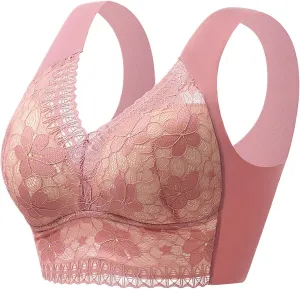 Lysine Charm Bras, Womens Daily Bra - Seamless Sexy Push up Wireless Bra Comfort Full Coverage Bra Everyday Bra