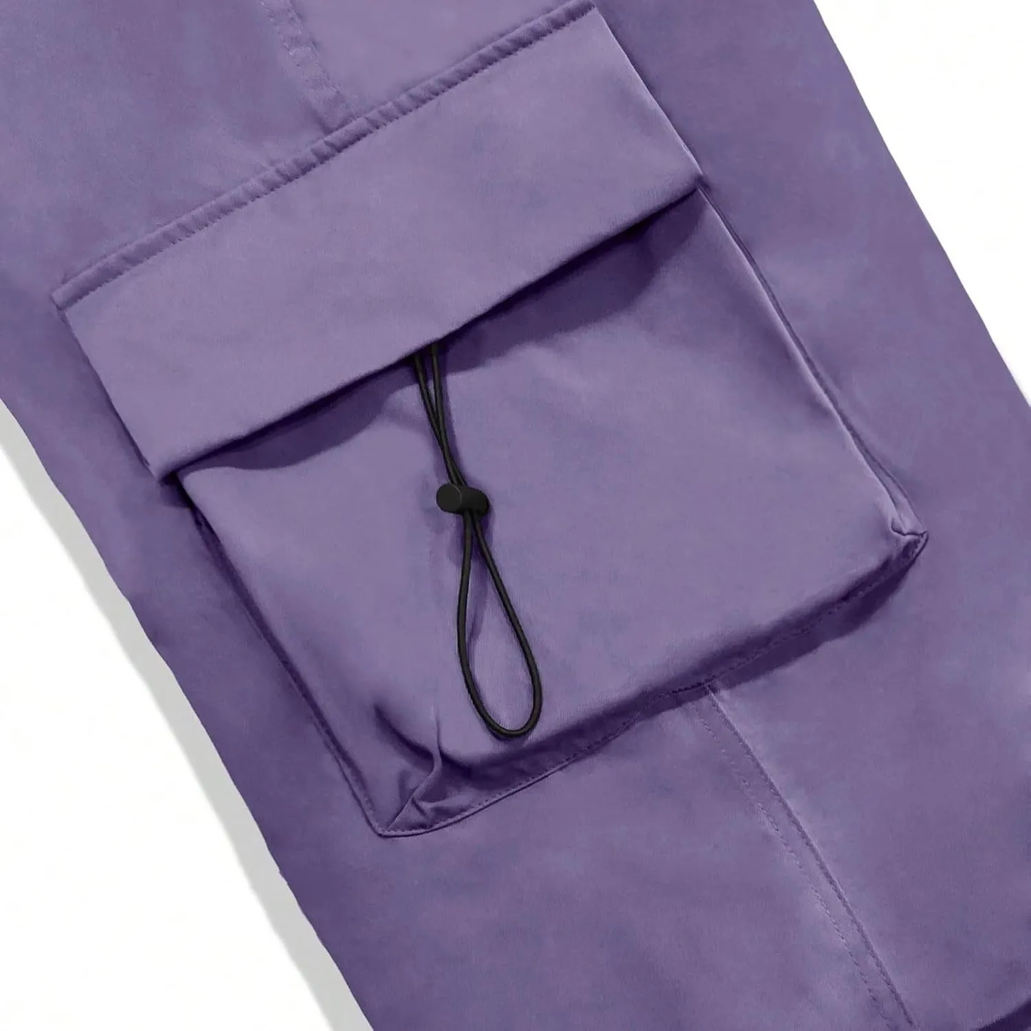 Men Baggy Cargo Pants Trendy Casual Parachute Pants Drawstring Sweatpants Loose Harem Joggers Streetwear with Pockets