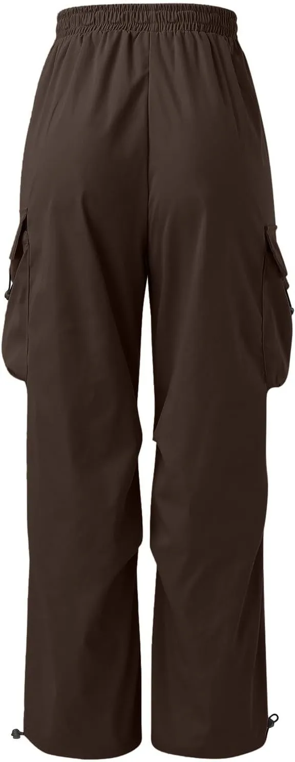 Men Baggy Cargo Pants Trendy Casual Parachute Pants Loose Harem Joggers Streetwear Drawstring Sweatpants with Pocket