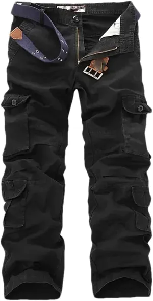Men Cargo Pants Multi Pockets Baggy Cotton Pants Casual Trousers