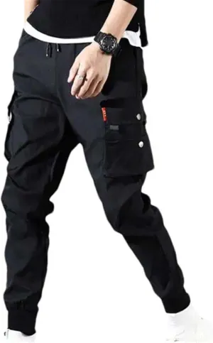 Men Cargo Pants Work Combat Multi-Pockets Casual Training Trousers Overalls Clothing Joggers Hiking