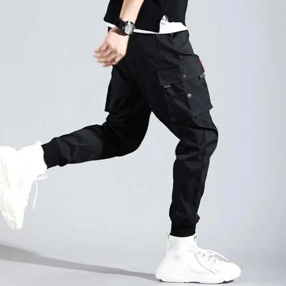 Men Cargo Pants Work Combat Multi-Pockets Casual Training Trousers Overalls Clothing Joggers Hiking