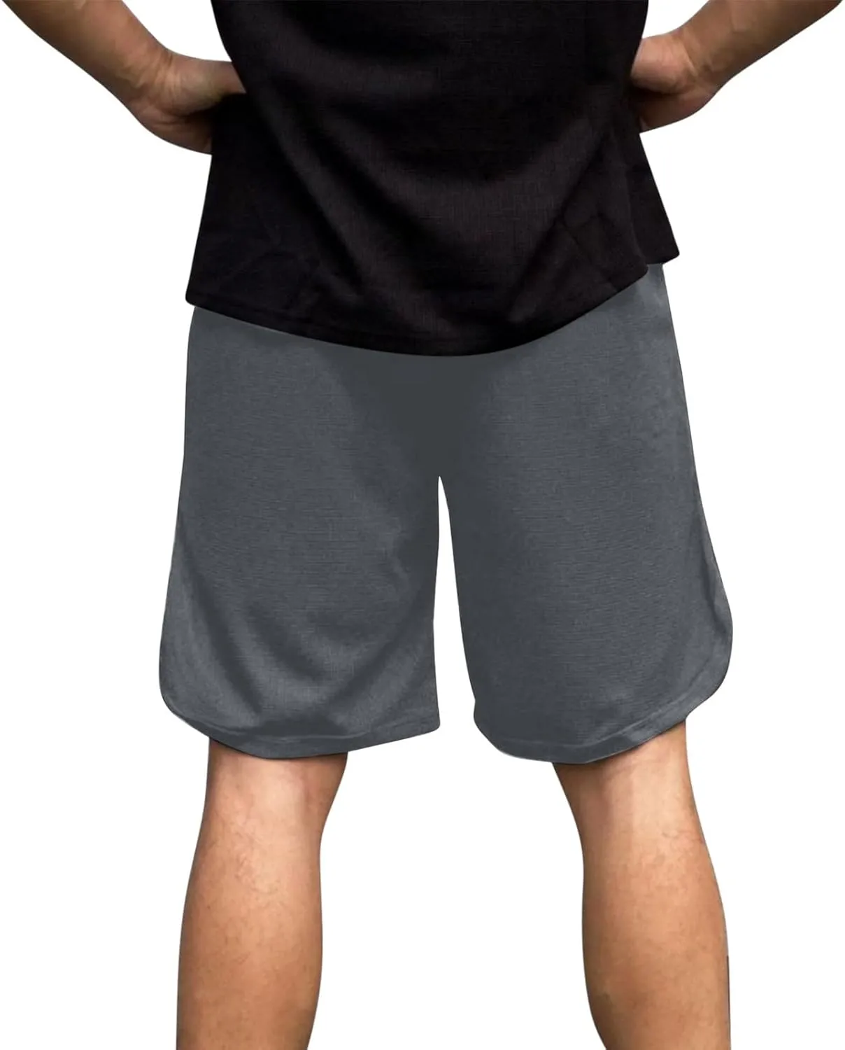 Men Waffle Workout Running Shorts with Pockets Quick Dry Summer Casual Athletic Gym Lightweight Trunks Workout