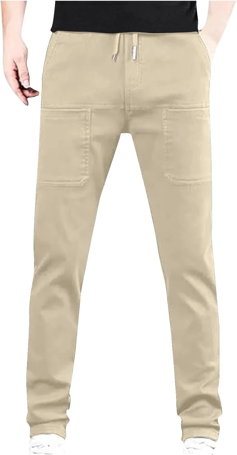 Mencomfy Cargo Pants, High Stretch Multi-Pocket Durable Cargo Pants Comfort Fit Stretch Cargo Pant, Waterproof Cargos Pant