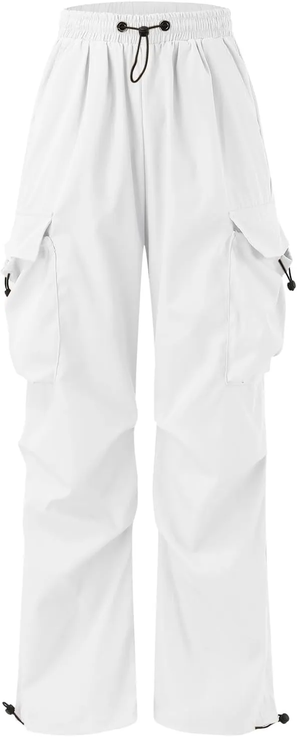Mens Baggy Cargo Pants Trendy Casual Parachute Pants Plus Size Drawstring Sweatpants Loose Harem Joggers Streetwear