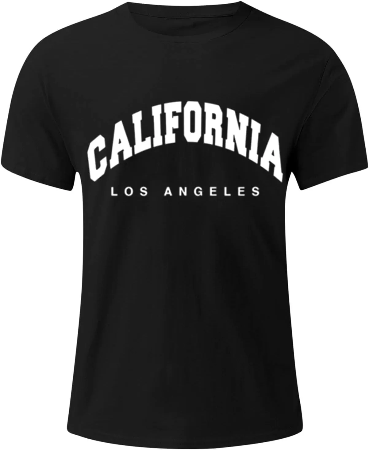 Mens Casual T-Shirt Summer Work Sports Short Sleeve Shirts Fashion Cotton Print Oversize Comfortable Round Neck Tees