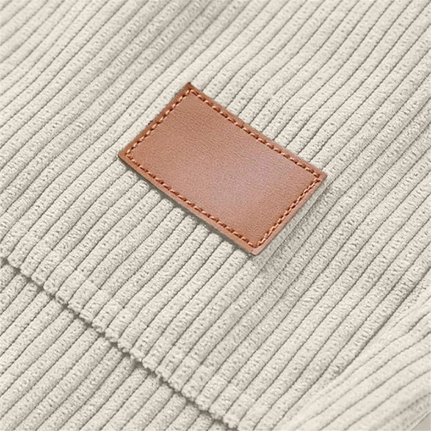 Men's Corduroy Pants Drawstring Elastic Waist Casual Tapered Trousers Fashion Streetwear Joggers Pants with Pockets