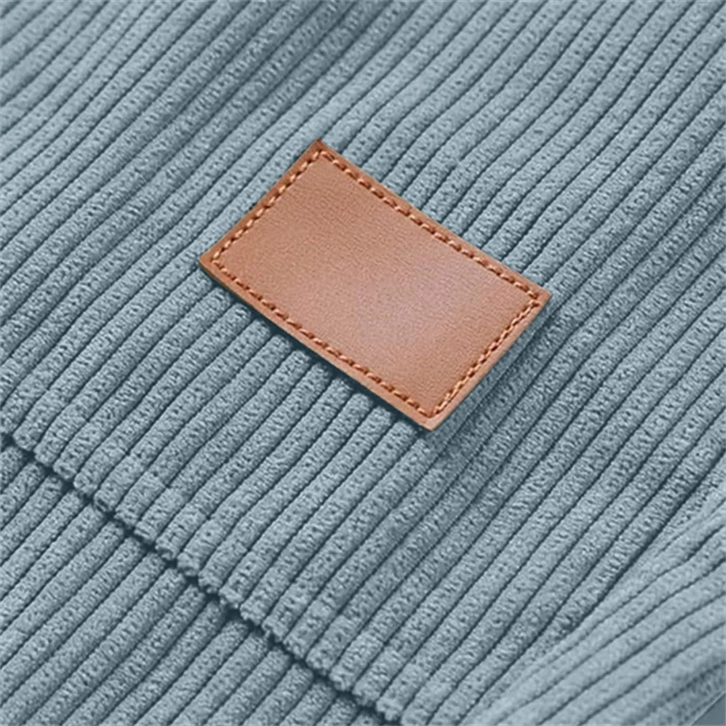 Men's Corduroy Pants Drawstring Elastic Waist Casual Tapered Trousers Fashion Streetwear Joggers Pants with Pockets