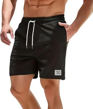 Men's Corduroy Shorts 2024 Casual Elastic Waist Drawstring Shorts Lightweight Summer Beach Shorts Active Track Shorts