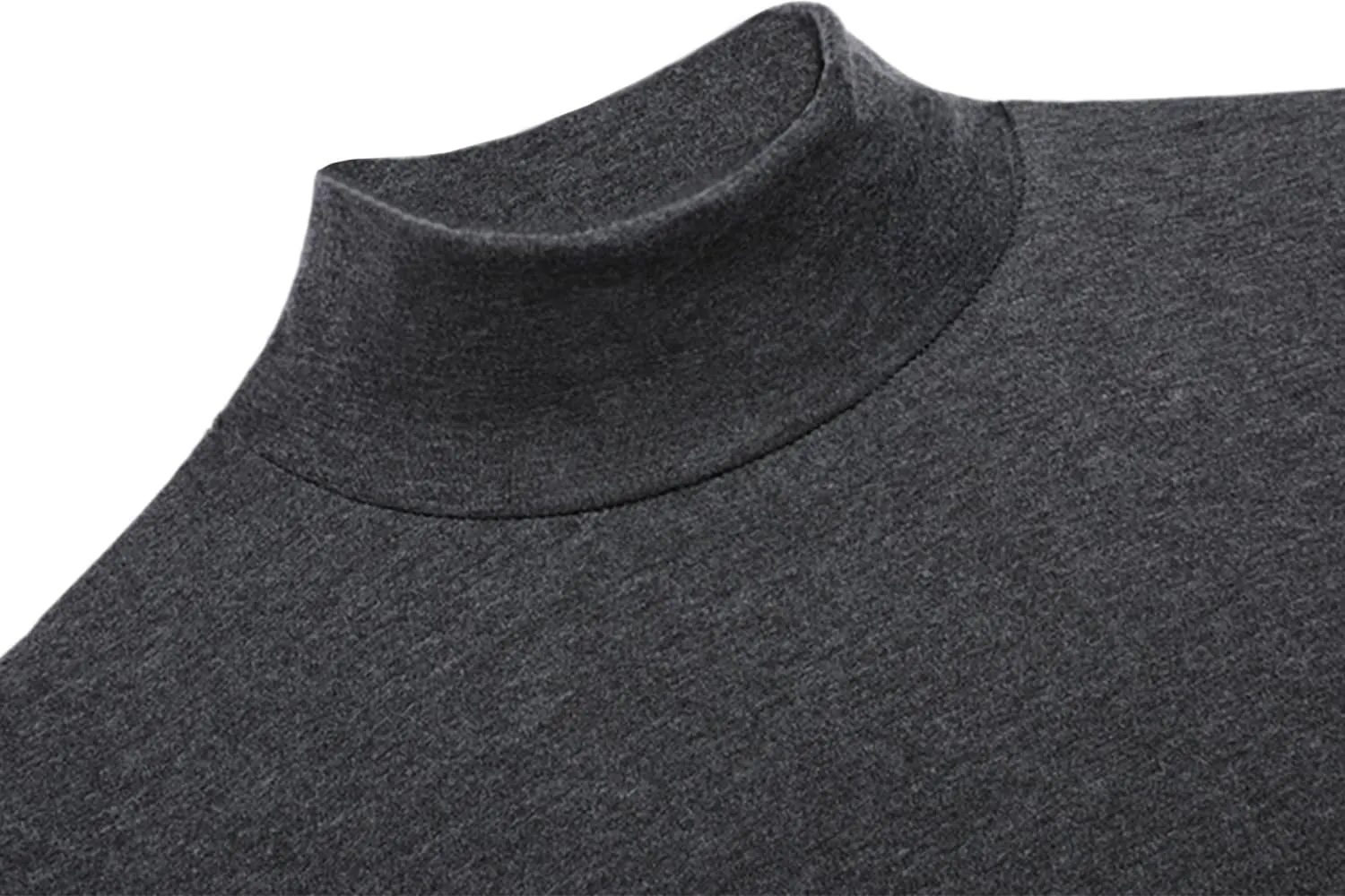Mens Mock Neck T Shirts Pullover High Neck Turtleneck Premium Long Sleeve Sweaters for Men