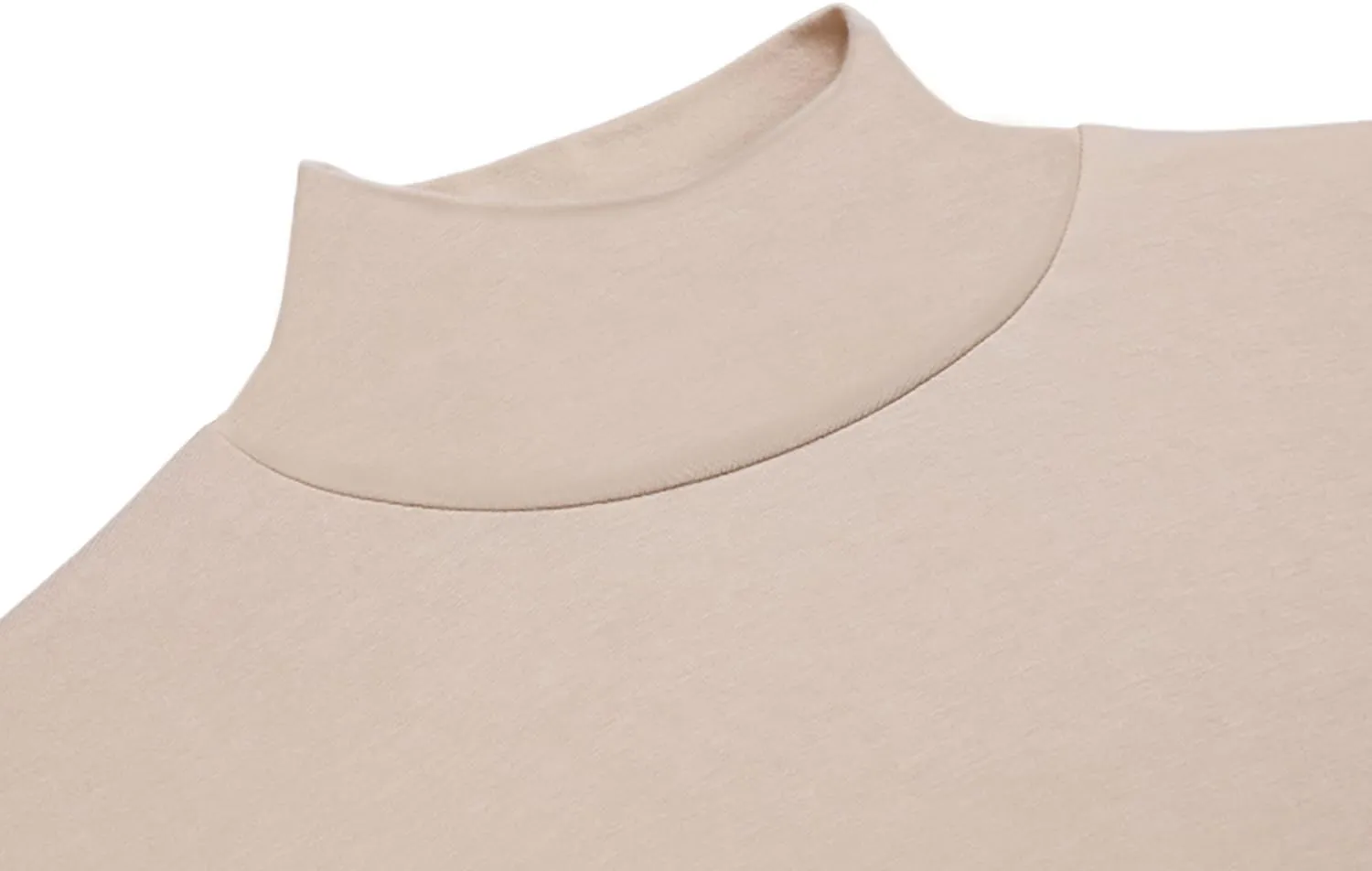 Mens Mock Neck T Shirts Pullover High Neck Turtleneck Premium Long Sleeve Sweaters for Men