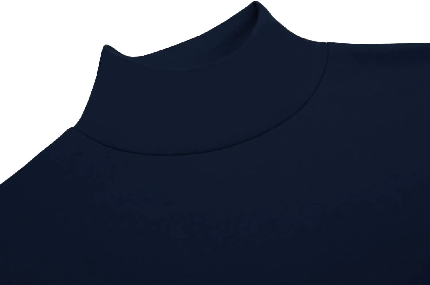 Mens Mock Neck T Shirts Pullover High Neck Turtleneck Premium Long Sleeve Sweaters for Men