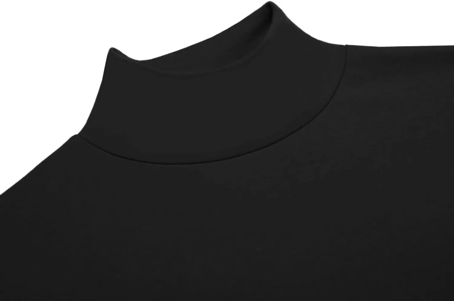 Mens Mock Neck T Shirts Pullover High Neck Turtleneck Premium Long Sleeve Sweaters for Men