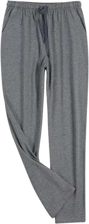 Men's Pajama Bottoms Modal Lightweight Lounge Casual Home Wear Bottoms Pajama Pants with Pockets Sleep Pj Bottoms