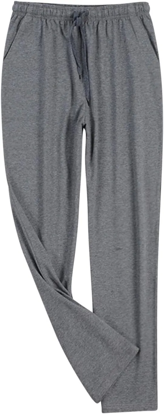 Men's Pajama Bottoms Modal Lightweight Lounge Casual Home Wear Bottoms Pajama Pants with Pockets Sleep Pj Bottoms
