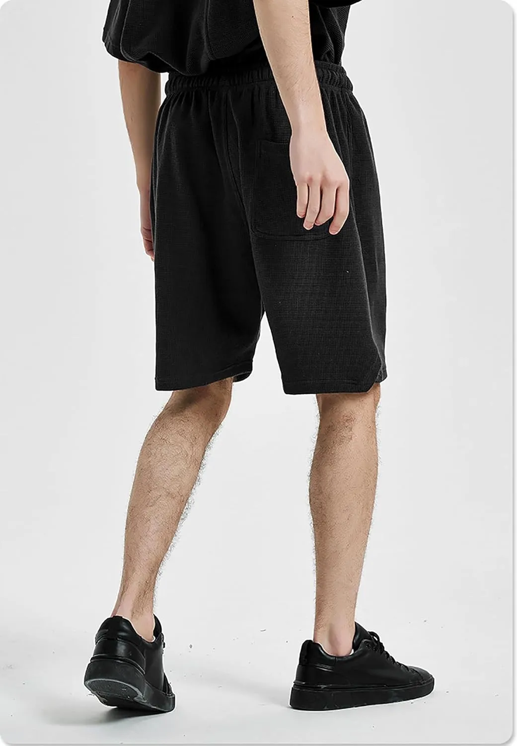 Men's Pajama Bottoms Soft Light Cotton Lounge Sleep Shorts with Pockets And Drawstring