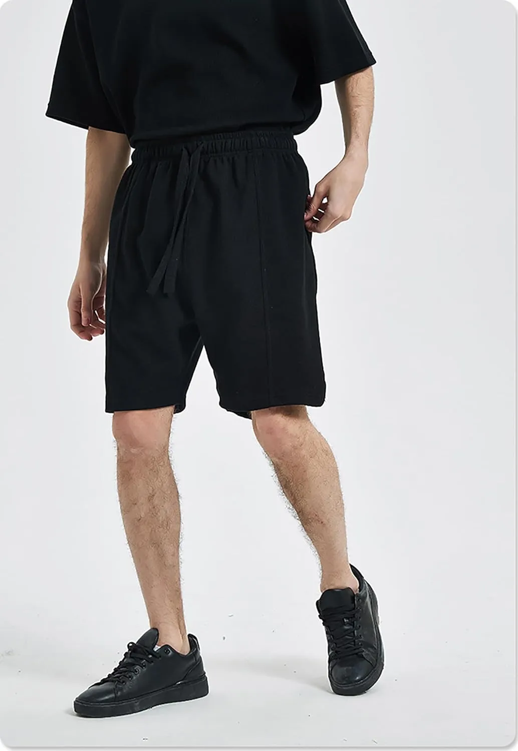 Men's Pajama Bottoms Soft Light Cotton Lounge Sleep Shorts with Pockets And Drawstring