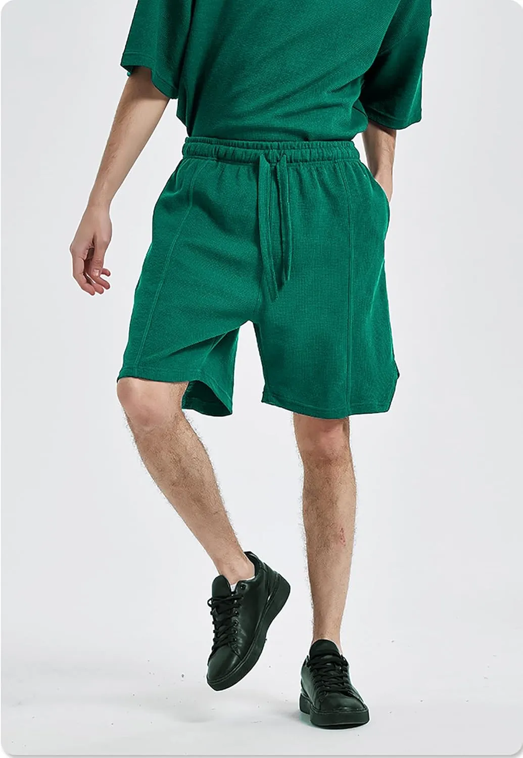 Men's Pajama Bottoms Soft Light Cotton Lounge Sleep Shorts with Pockets And Drawstring